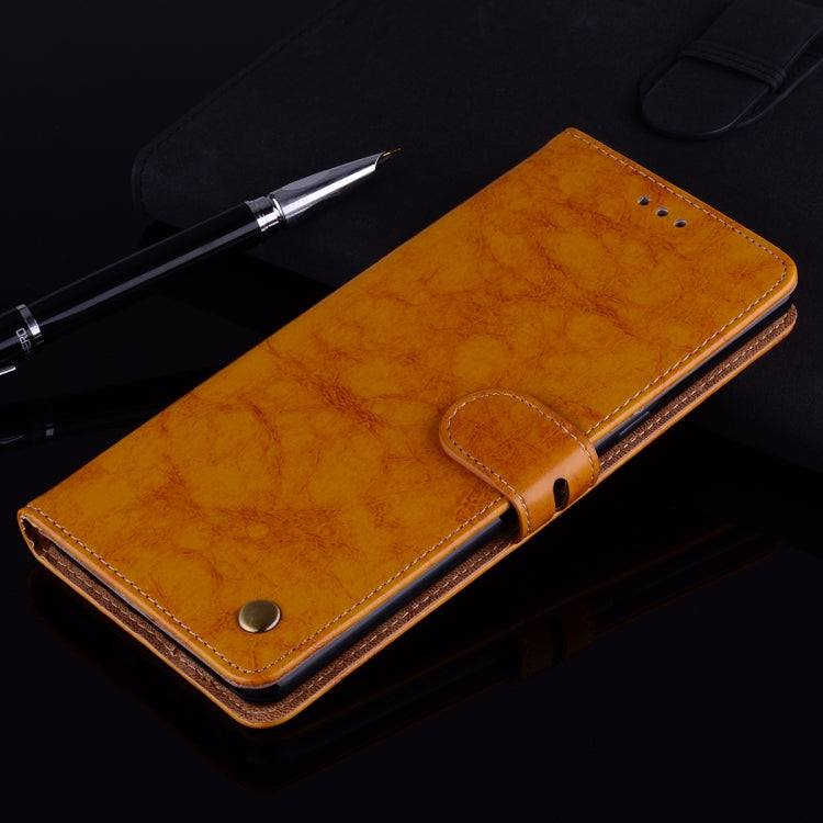 For Huawei P40 Lite Business Style Oil Wax Texture Horizontal Flip Leather Case, with Holder & Card Slots & Wallet