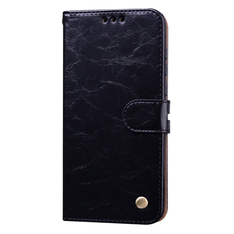 For Huawei P40 Business Style Oil Wax Texture Horizontal Flip Leather Case, with Holder & Card Slots & Wallet
