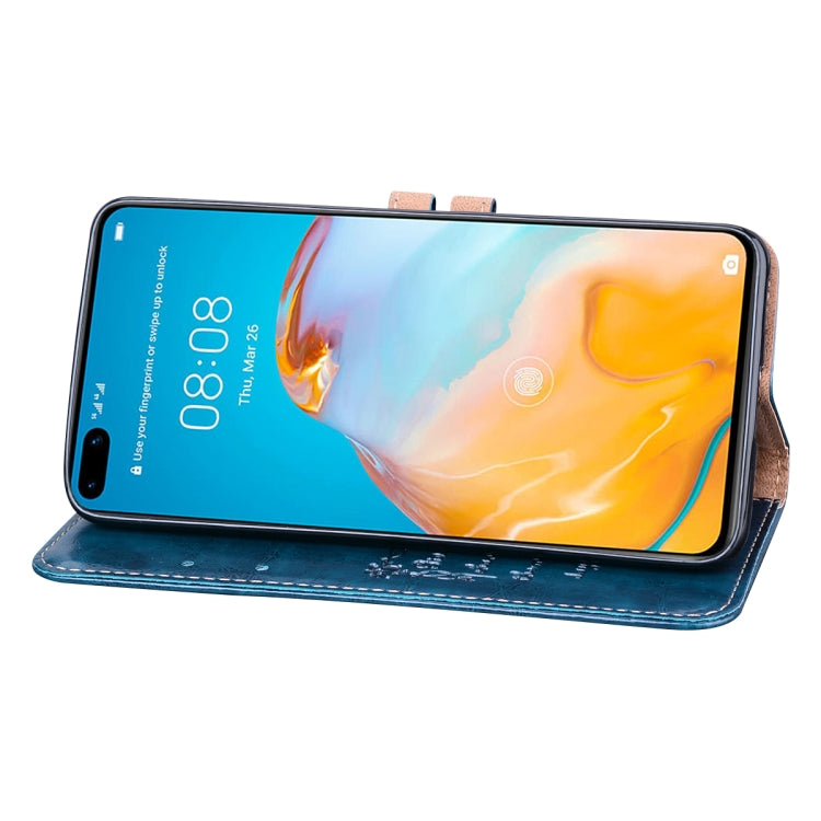 For Huawei P40 Business Style Oil Wax Texture Horizontal Flip Leather Case, with Holder & Card Slots & Wallet