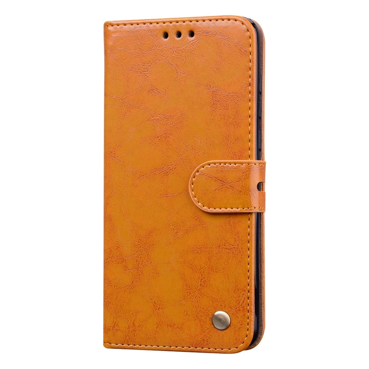 For Huawei P40 Business Style Oil Wax Texture Horizontal Flip Leather Case, with Holder & Card Slots & Wallet