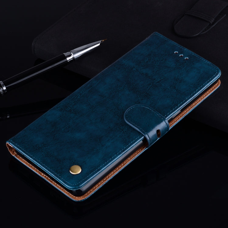 For Huawei P40 Pro Business Style Oil Wax Texture Horizontal Flip Leather Case, with Holder & Card Slots & Wallet