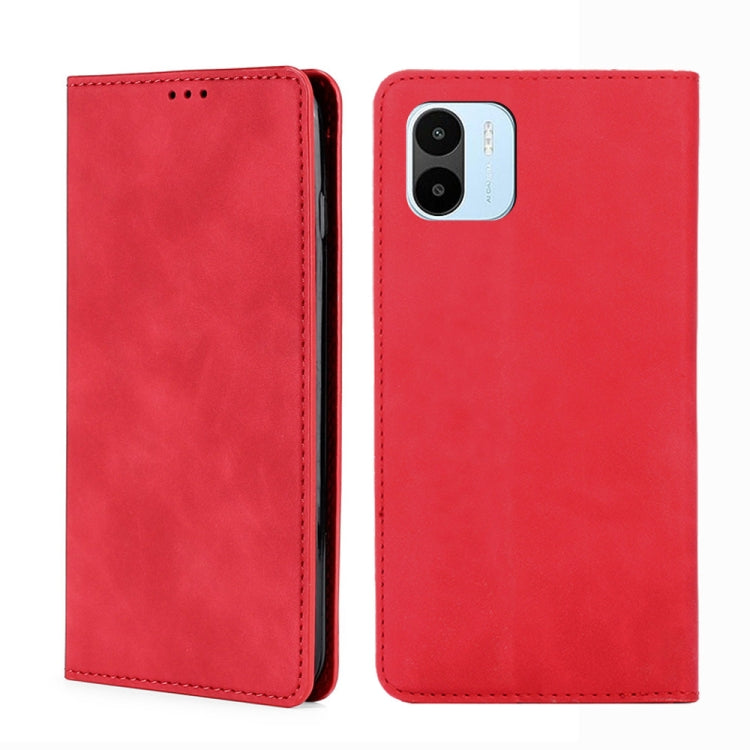 For Xiaomi Redmi A1 Skin Feel Magnetic Leather Phone Case