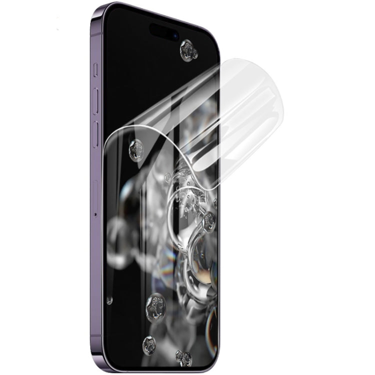 For iPhone 14 Pro Max 2pcs imak Curved Full Screen Hydrogel Film Protector