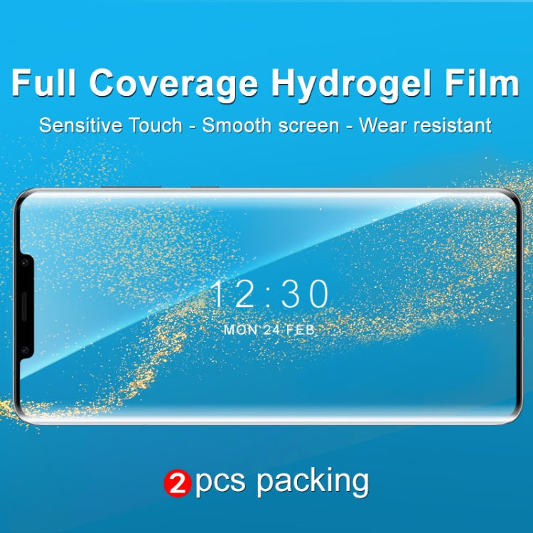 For Huawei Mate 50 2pcs imak Curved Full Screen Hydrogel Film Protector