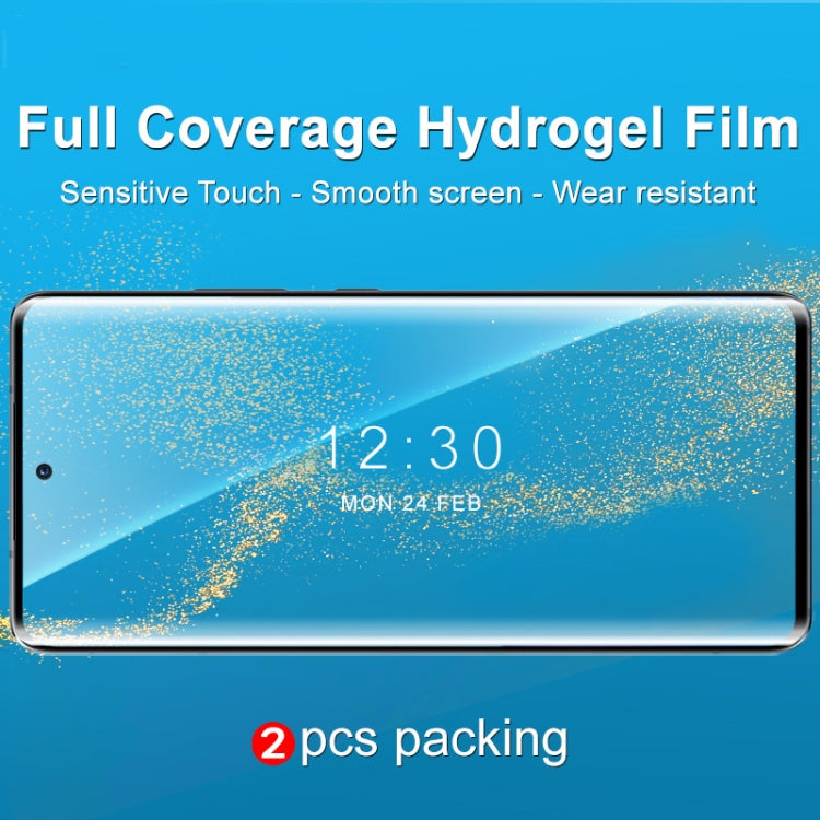 For Motorola Moto S30 Pro /Edge 30 Fusion 2pcs imak Curved Full Screen Hydrogel Film Protector