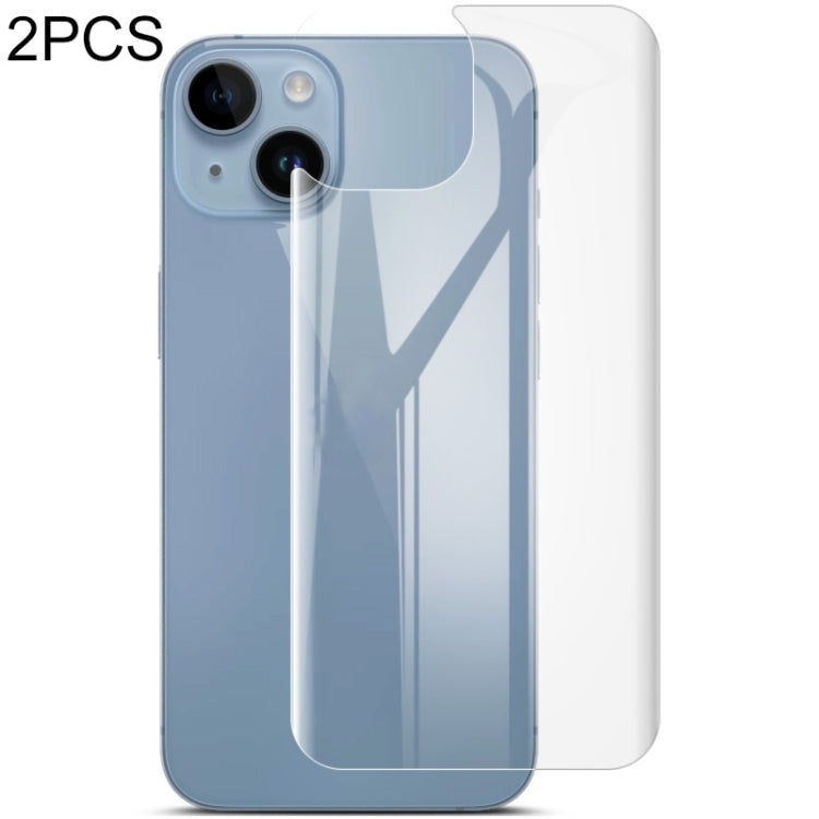 For iPhone 14 2pcs imak Curved Hydrogel Film Pnone Back Protector