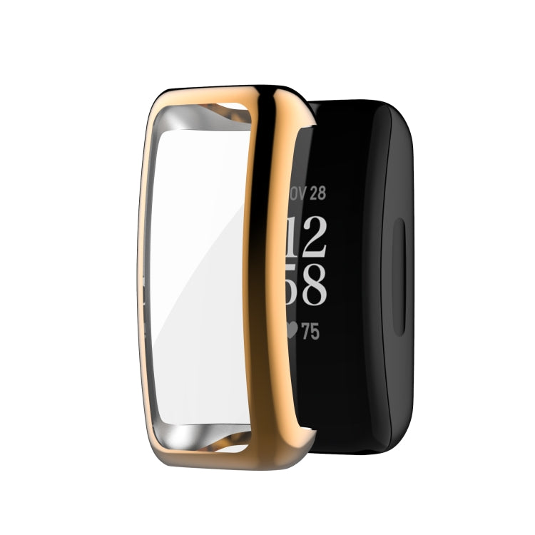 For Fitbit Inspire3 Full Coverage TPU Electroplating Watch Protective Case