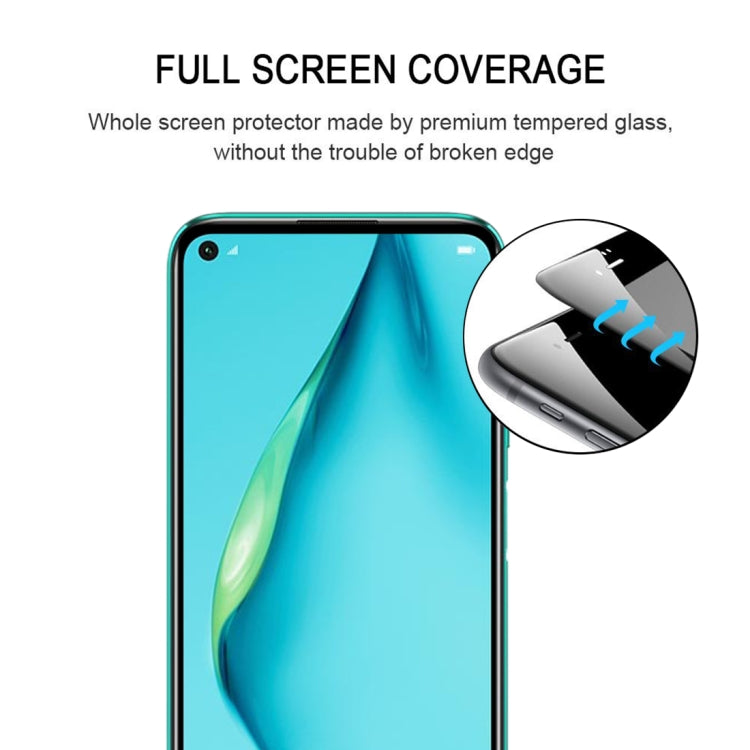 25 PCS 9H Surface Hardness 2.5D Full Glue Full Screen Tempered Glass Film For Huawei P40 Lite