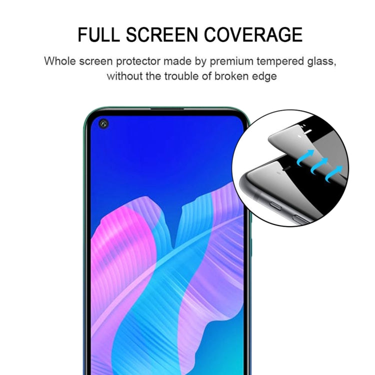 25 PCS 9H Surface Hardness 2.5D Full Glue Full Screen Tempered Glass Film For Huawei Y7p 2020