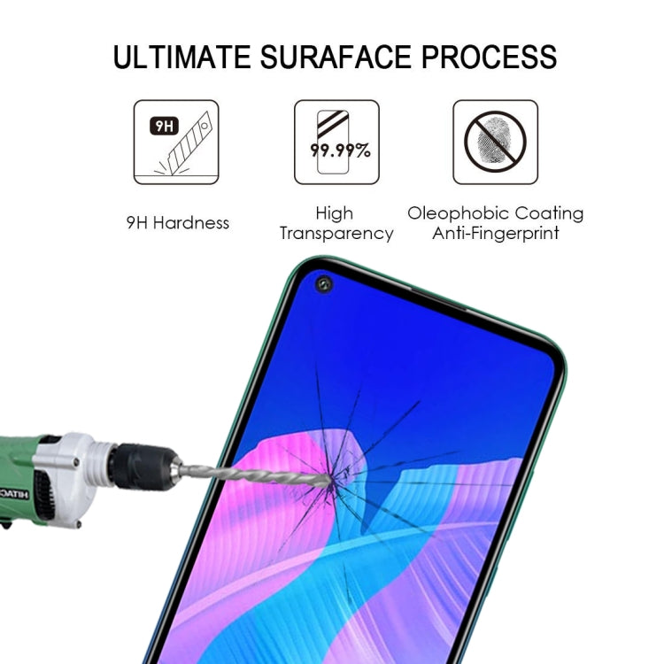 25 PCS 9H Surface Hardness 2.5D Full Glue Full Screen Tempered Glass Film For Huawei Y7p 2020