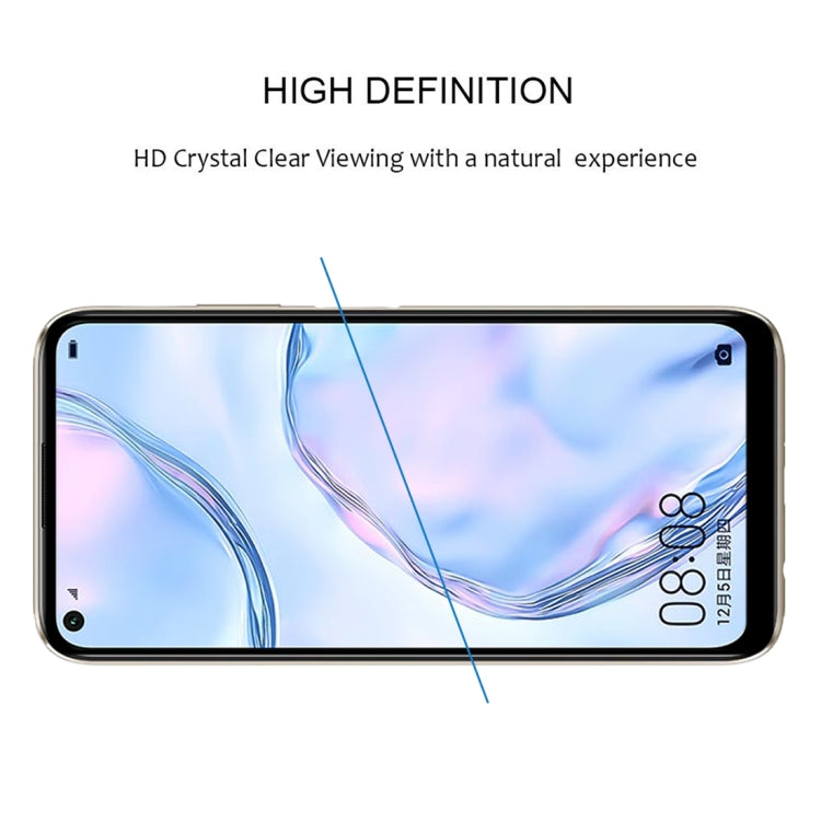 25 PCS 9H Surface Hardness 2.5D Full Glue Full Screen Tempered Glass Film For Huawei Nova 6se