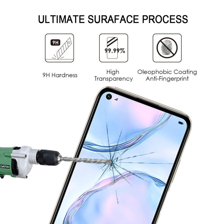 25 PCS 9H Surface Hardness 2.5D Full Glue Full Screen Tempered Glass Film For Huawei Nova 6se