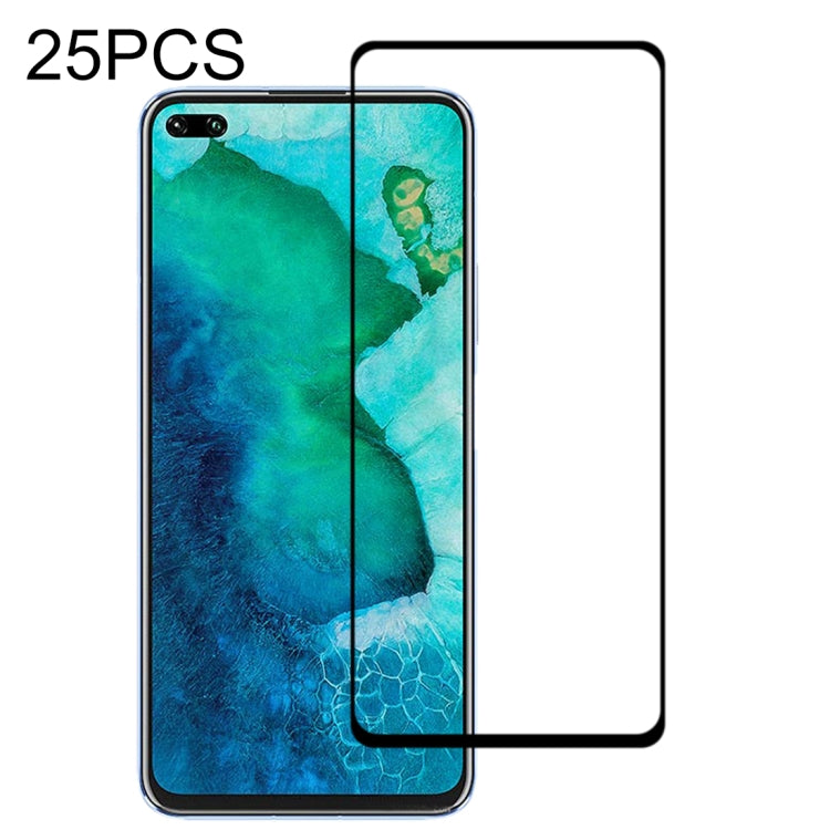 25 PCS 9H Surface Hardness 2.5D Full Glue Full Screen Tempered Glass Film For Huawei Honor V30