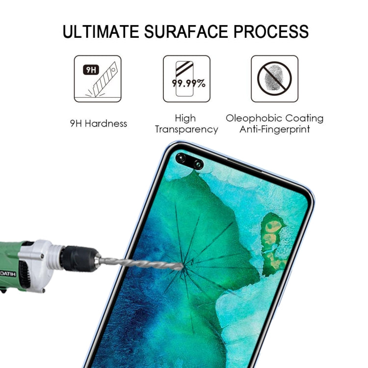 25 PCS 9H Surface Hardness 2.5D Full Glue Full Screen Tempered Glass Film For Huawei Honor V30