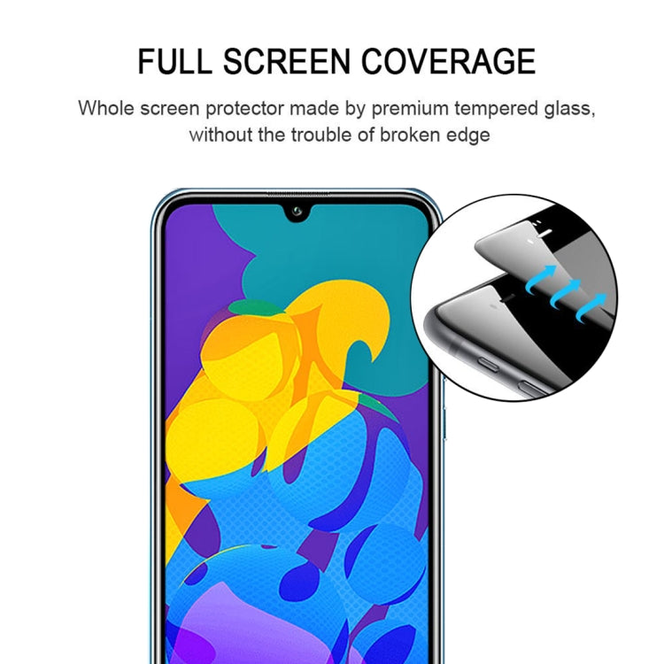 25 PCS 9H Surface Hardness 2.5D Full Glue Full Screen Tempered Glass Film For Huawei Honor Play 4T Pro