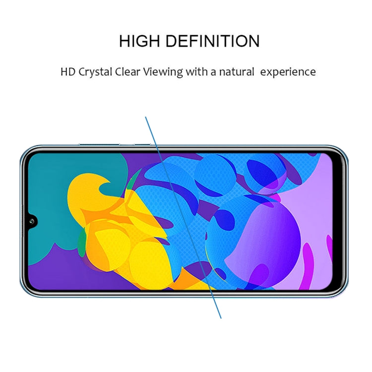 25 PCS 9H Surface Hardness 2.5D Full Glue Full Screen Tempered Glass Film For Huawei Honor Play 4T Pro