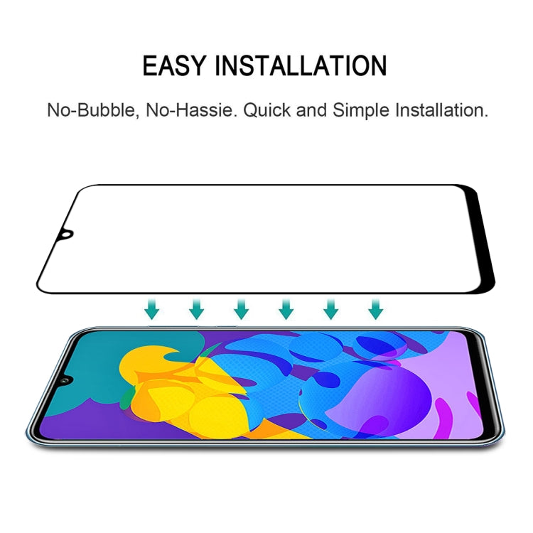 25 PCS 9H Surface Hardness 2.5D Full Glue Full Screen Tempered Glass Film For Huawei Honor Play 4T Pro