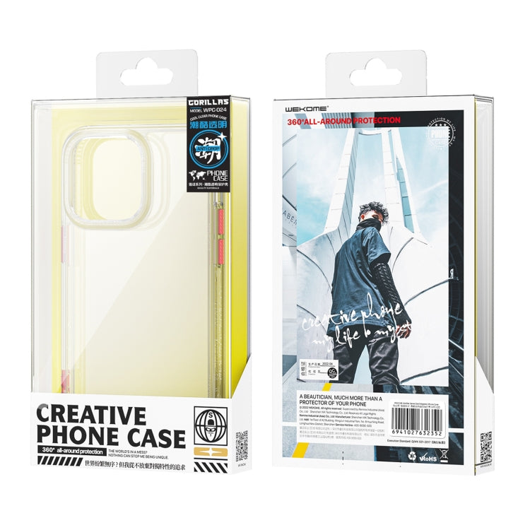 For iPhone 14 WEKOME Gorillas Clear Cool Phone Case