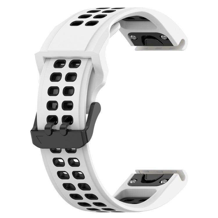 For Garmin Enduro2 / Tactix7 26mm Reverse Buckle Two-color Silicone Watch Band