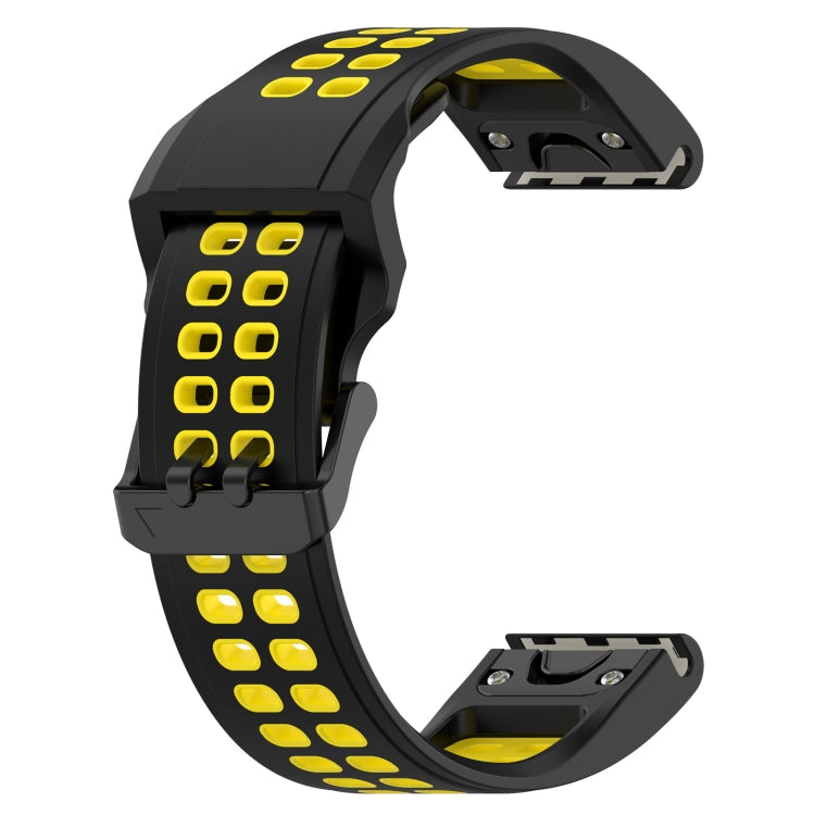 For Garmin Enduro2 / Tactix7 26mm Reverse Buckle Two-color Silicone Watch Band