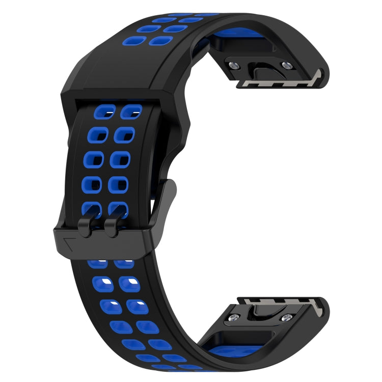 For Garmin Enduro2 / Tactix7 26mm Reverse Buckle Two-color Silicone Watch Band