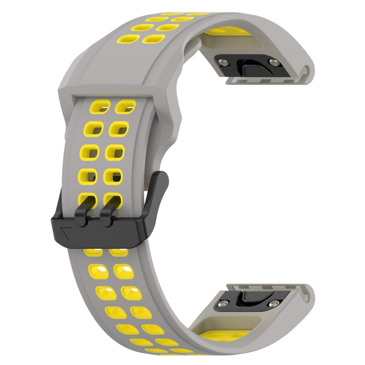 For Garmin Enduro2 / Tactix7 26mm Reverse Buckle Two-color Silicone Watch Band