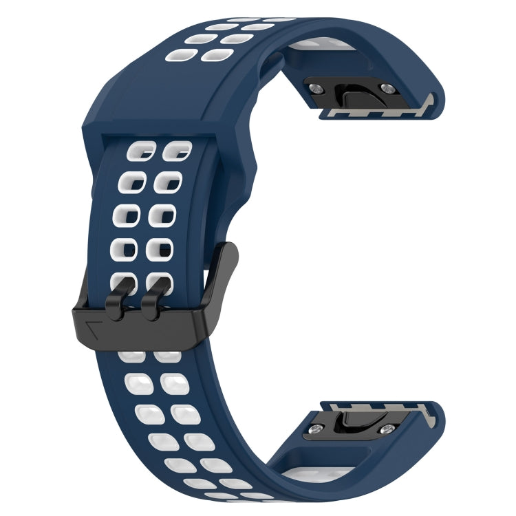 For Garmin Enduro2 / Tactix7 26mm Reverse Buckle Two-color Silicone Watch Band