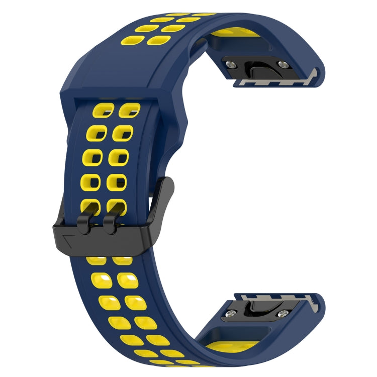 For Garmin Enduro2 / Tactix7 26mm Reverse Buckle Two-color Silicone Watch Band