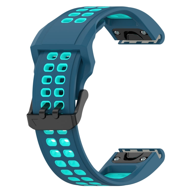 For Garmin Enduro2 / Tactix7 26mm Reverse Buckle Two-color Silicone Watch Band