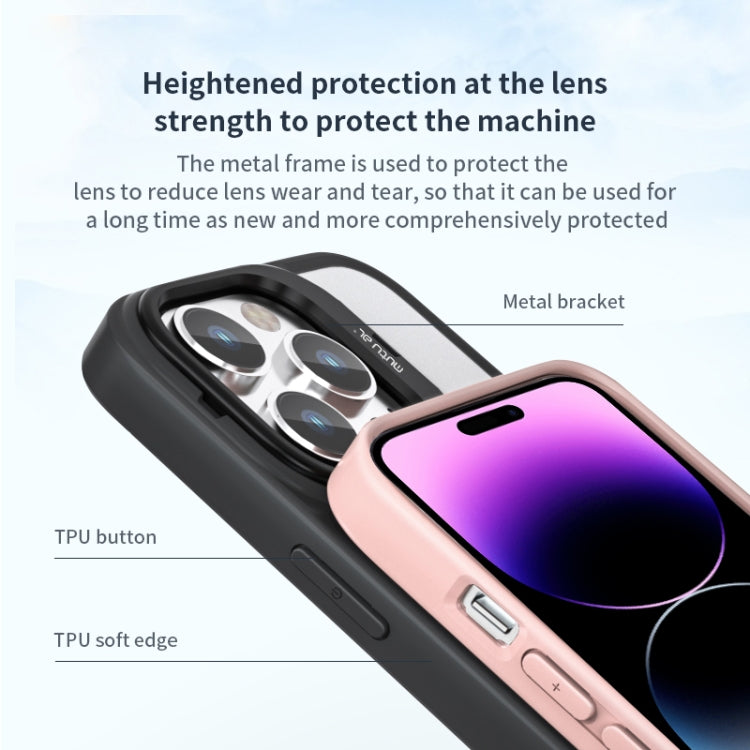 For iPhone 14 Pro Max Mutural Color Holder Phone Case