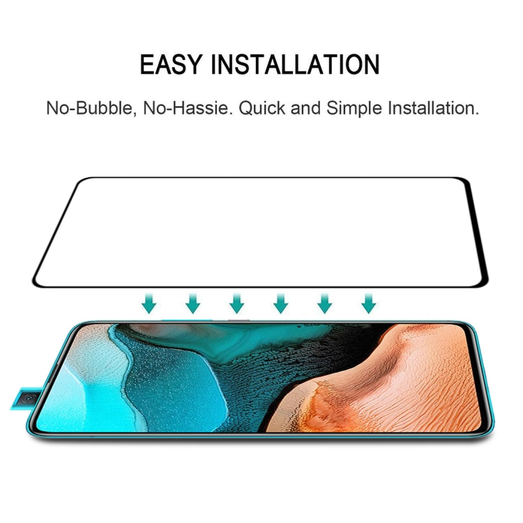 25 PCS 9H Surface Hardness 2.5D Full Glue Full Screen Tempered Glass Film For Xiaomi Redmi K30 Pro