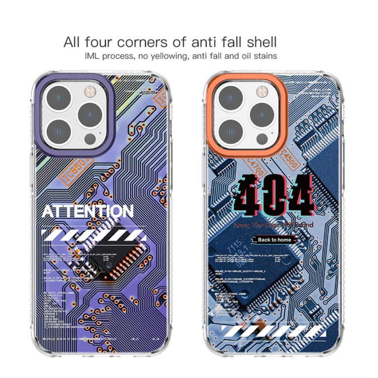 For iPhone 14 Plus Mutural Modern Series Circuit Board Printed Phone Case