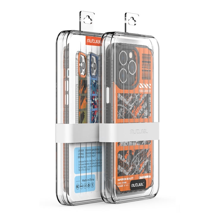For iPhone 14 Pro Max Mutural Camouflage Series Phone Case(Orange)