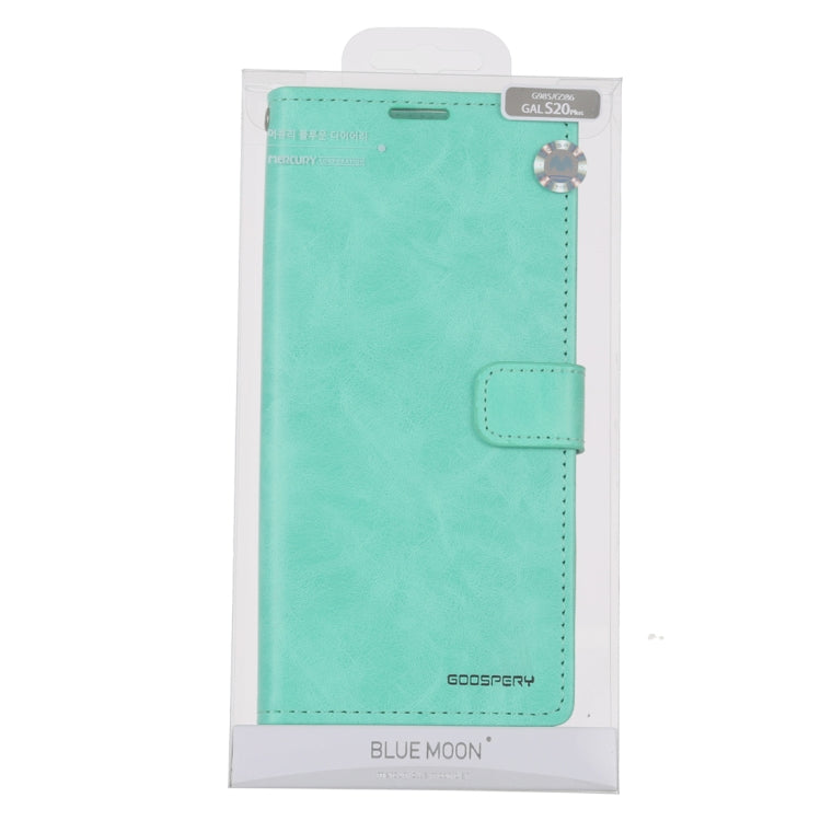 For Galaxy S20 Plus GOOSPERY BLUE MOON DIARY Crazy Horse Texture Horizontal Flip Leather Case With Bracket & Card Slot & Wallet