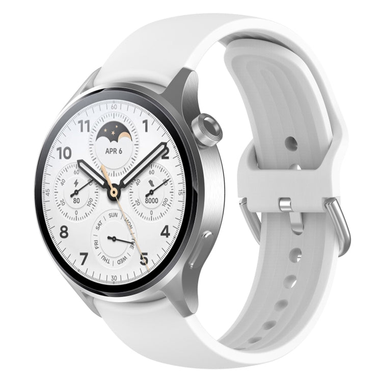 For Xiaomi Watch S1 Pro Solid Color Silicone Watch Band