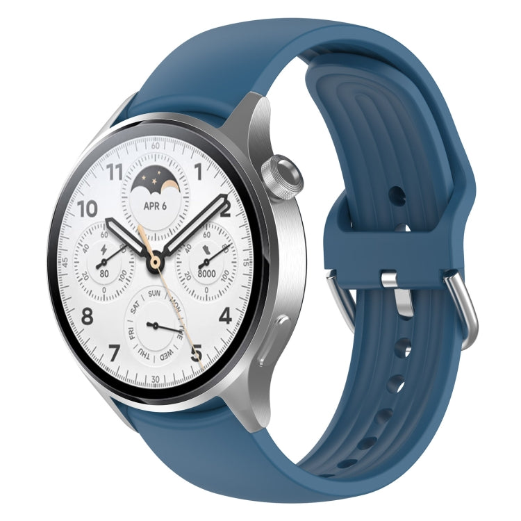 For Xiaomi Watch S1 Pro Solid Color Silicone Watch Band