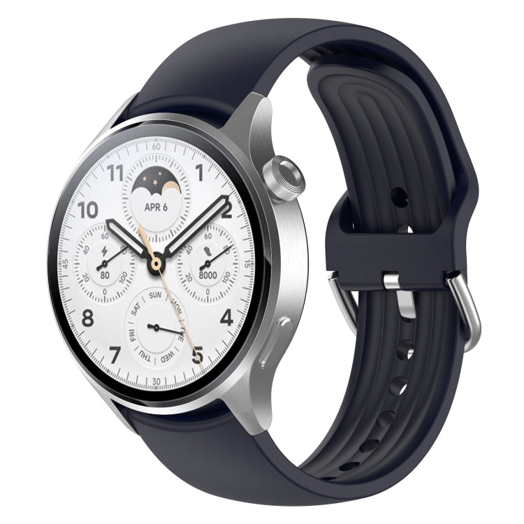 For Xiaomi Watch S1 Pro Solid Color Silicone Watch Band