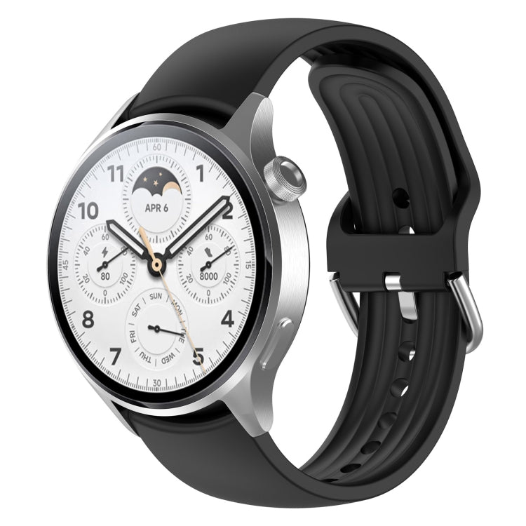 For Xiaomi Watch S1 Pro Solid Color Silicone Watch Band