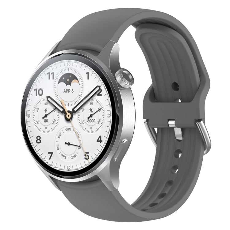 For Xiaomi Watch S1 Pro Solid Color Silicone Watch Band