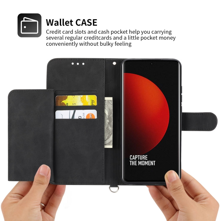 For Xiaomi 12 Ultra Skin-feel Flowers Embossed Wallet Leather Phone Case