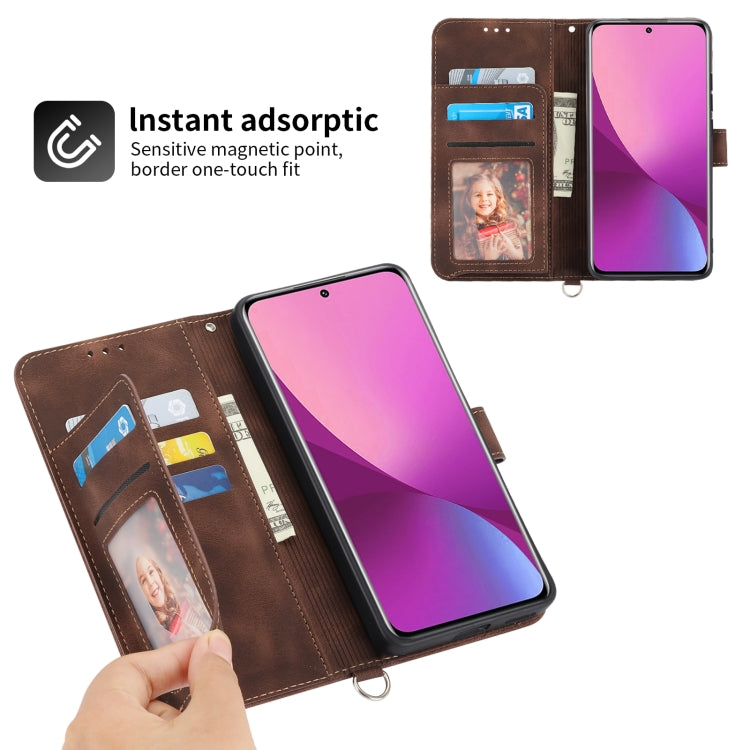 For Xiaomi 12 Lite Skin-feel Flowers Embossed Wallet Leather Phone Case