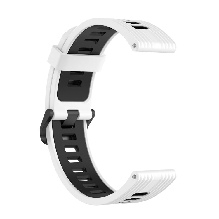 For  Amazfit GTR 4 Stripe Two-color Silicone Watch Band