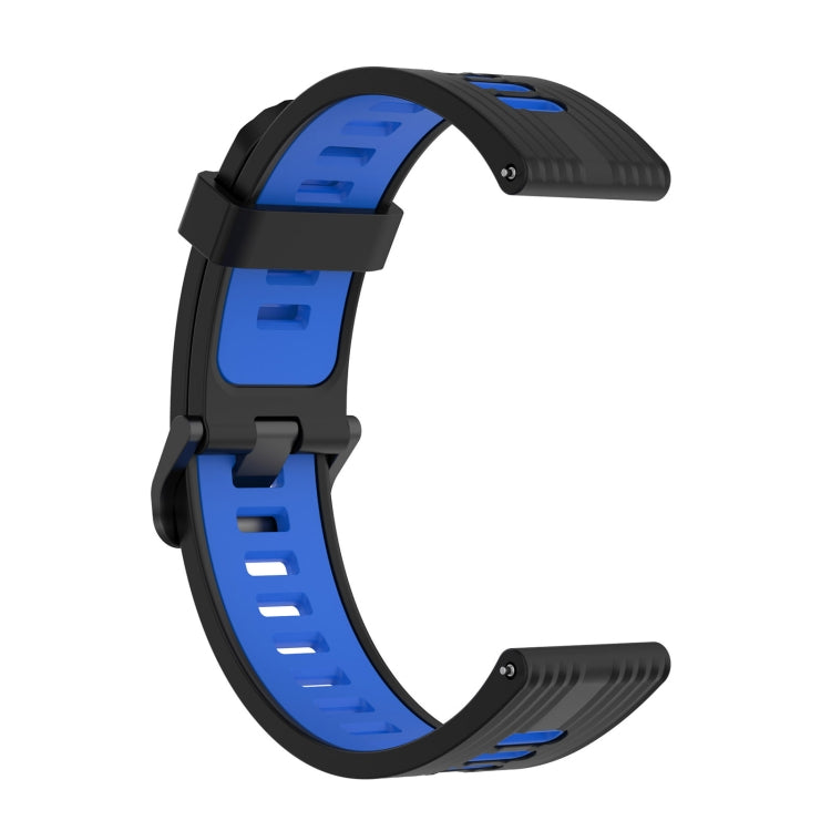 For  Amazfit GTR 4 Stripe Two-color Silicone Watch Band