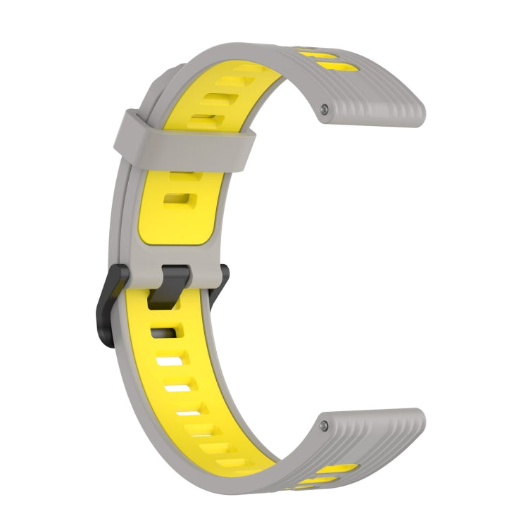For  Amazfit GTR 4 Stripe Two-color Silicone Watch Band