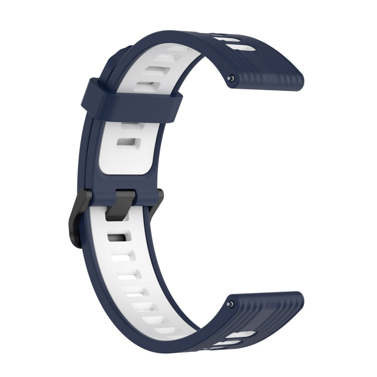For  Amazfit GTR 4 Stripe Two-color Silicone Watch Band
