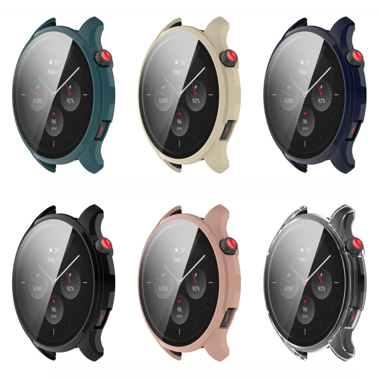For Amazfit GTR 4 / Amazfit GTR 4 Pro PC + Tempered Glass Integrated Protective Watch Case