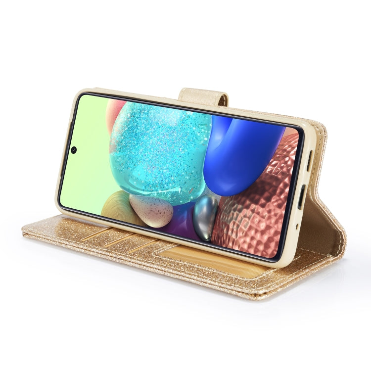 For Samsung Galaxy S20 Glitter Powder Love Leather Phone Case