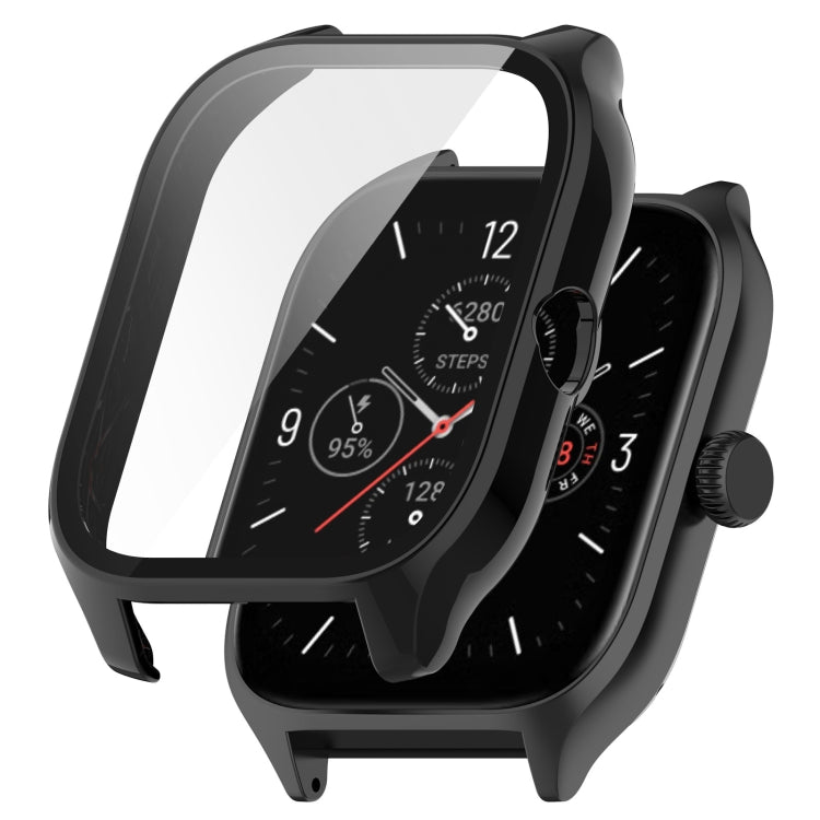 For Amazfit GTS 4 PC + Tempered Glass Integrated Protective Watch Case