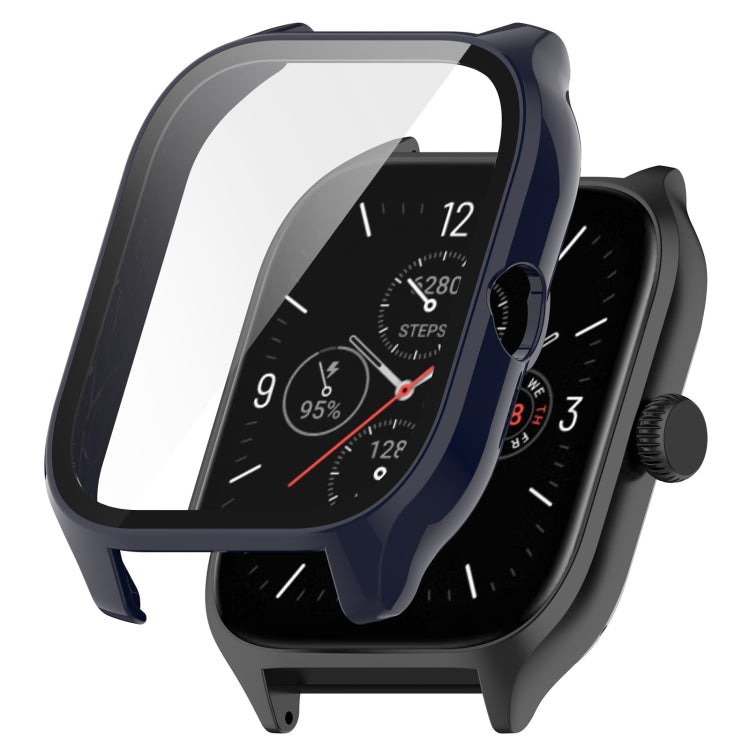 For Amazfit GTS 4 PC + Tempered Glass Integrated Protective Watch Case
