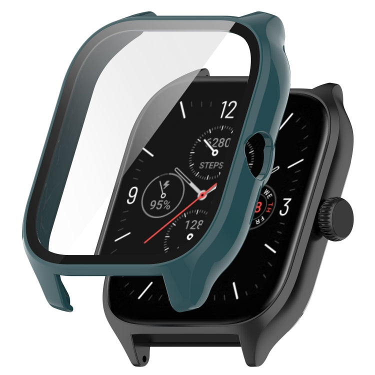 For Amazfit GTS 4 PC + Tempered Glass Integrated Protective Watch Case